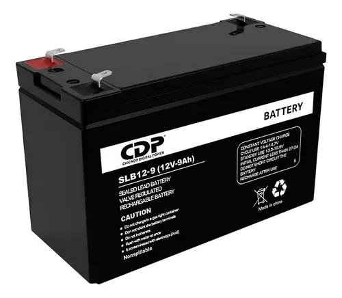 CDP SLB12-9 BATERIA 12 VOLTIOS 9 AMPERIOS CON TERMINAL F2 PLOMO