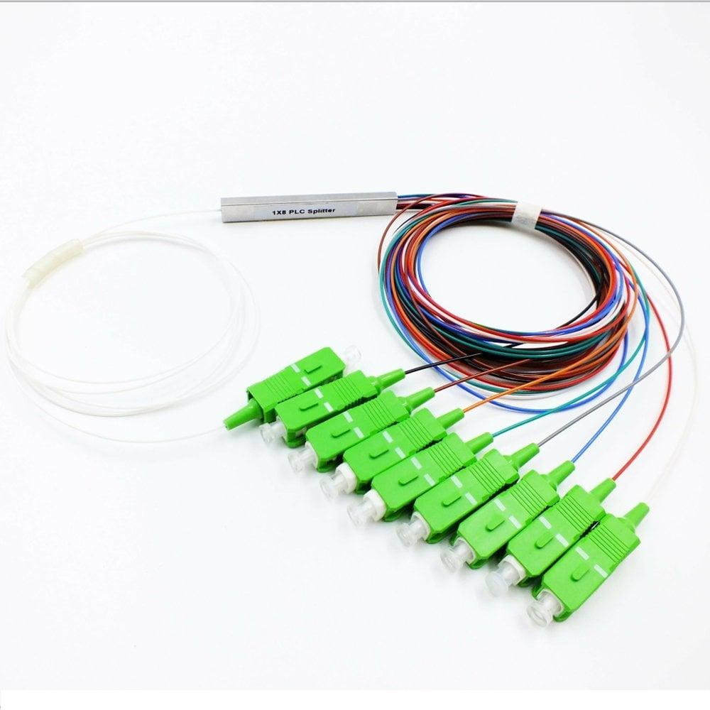 LINET PLC SPLITTER, MONOMODO 1X8 G657A1, 1 MTS, 900UM, CON CONECTOR SC/APC