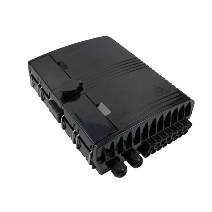 LINET CAJA DE DISTRIBUCION PARA FIBRA OPTICA, 16 HILOS, NEGRA, VACÍA, IP67